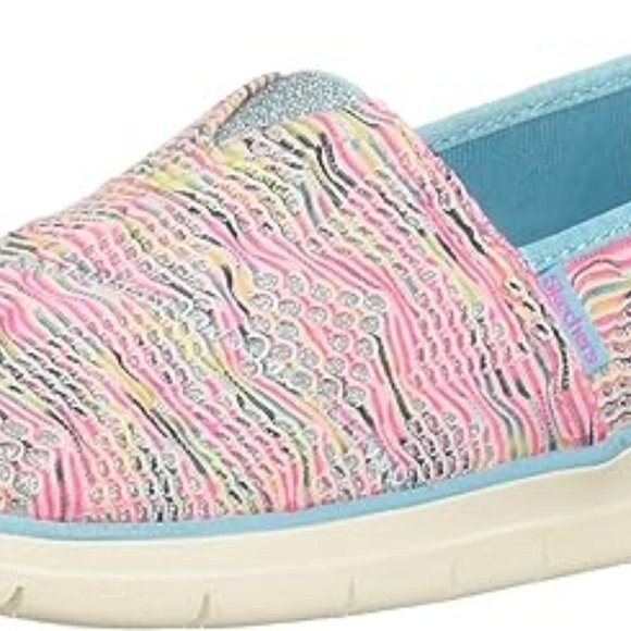 Skechers Girls Slip-on Pureflex 3-Wavy Dreamer Sneaker Size Turquoise Pink 13 - Picture 8 of 8